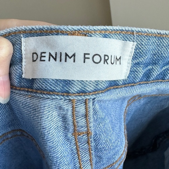 Denim Forum The Joni High Rise Loose 29L Jeans, Size 25, Medium Wash Denim - Picture 6 of 16